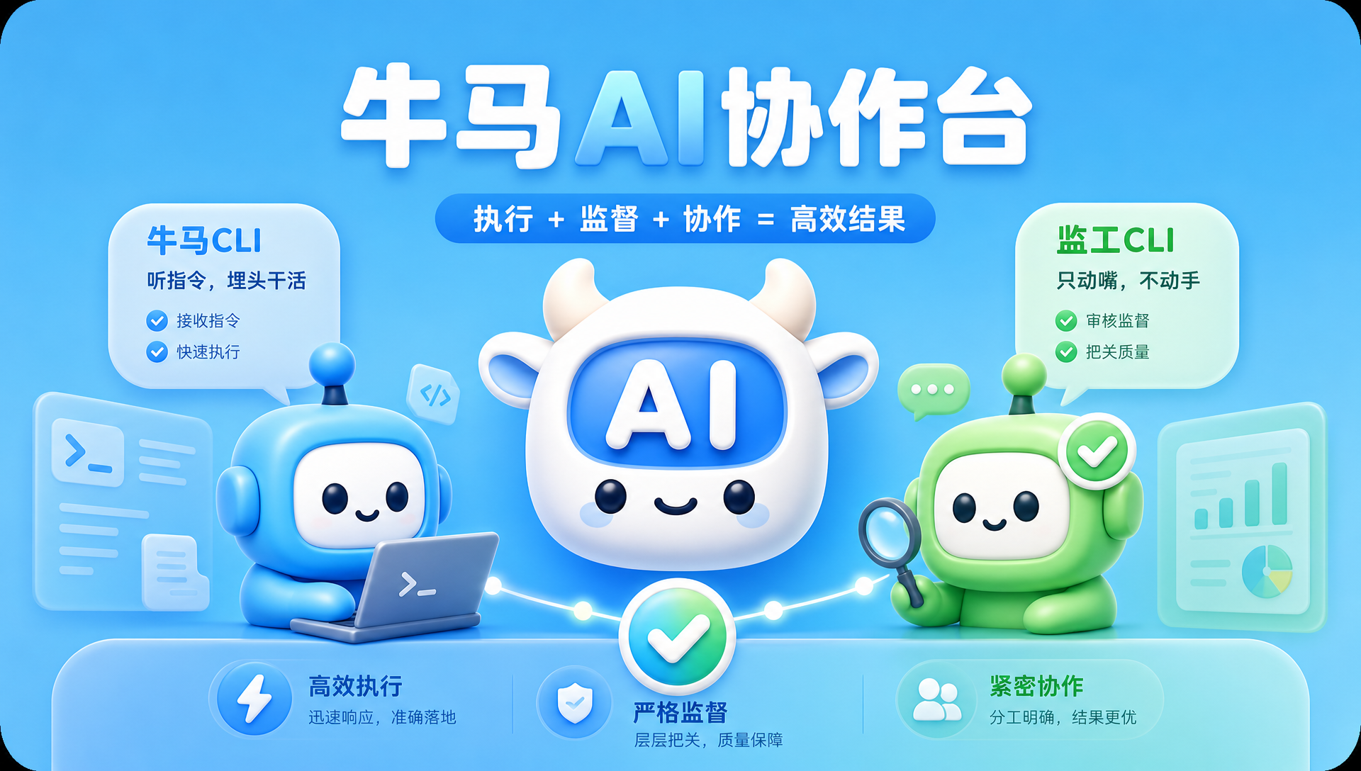 牛马AI协作台宣传图